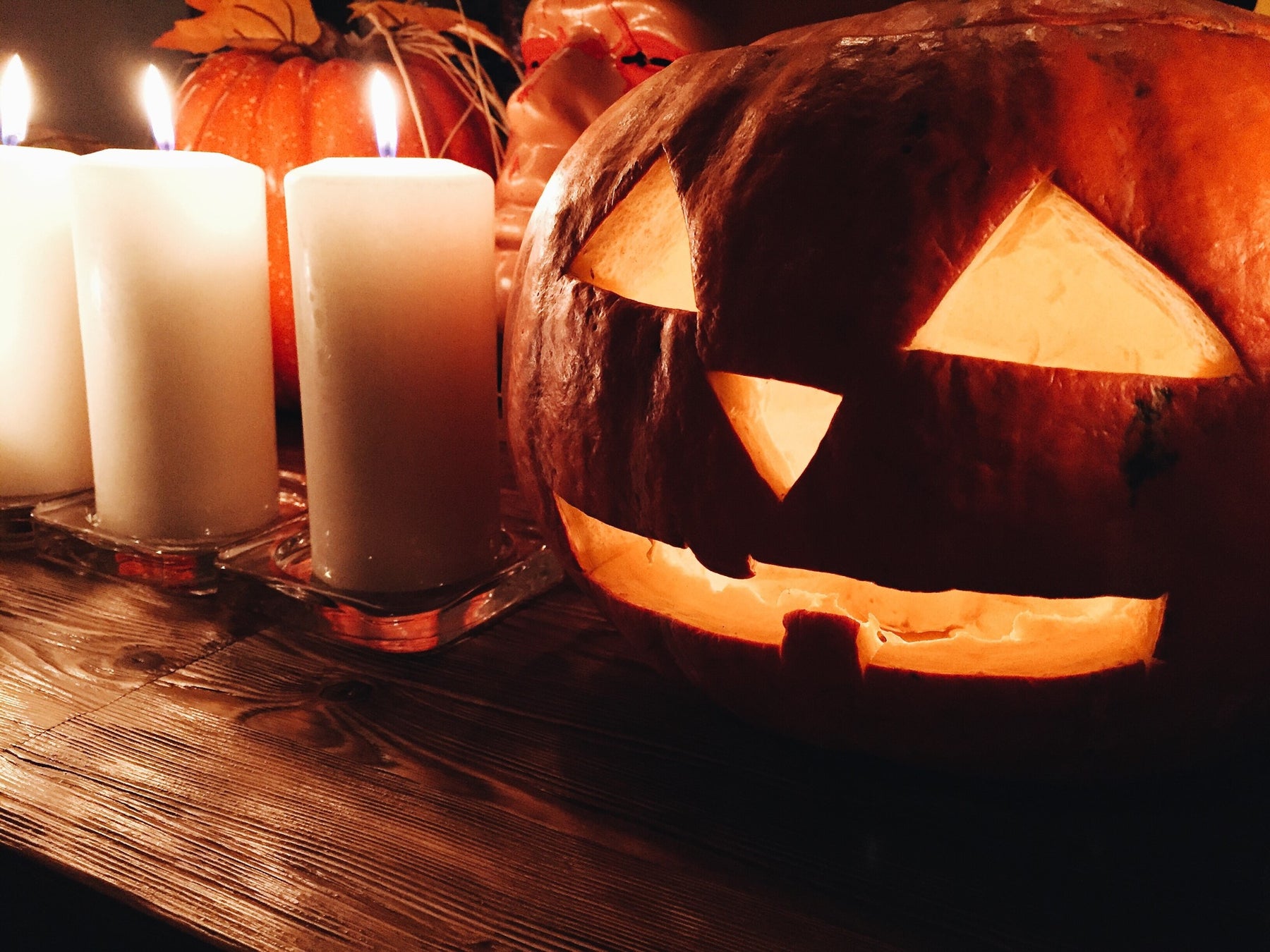 Halloween Decorating with Candles
