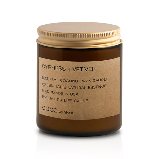 7.2oz Cypress + Vetiver Coconut Wax Candle