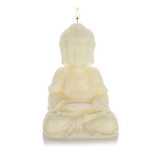 Stone Candles Statue Buddha Meditating