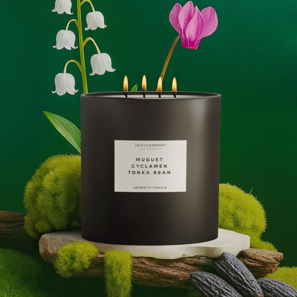 『新品』YOBEK CANISTER CANDLE 55oz Muguet | Cyclamen | Tonka Bean Candle (Inspired by YSL Libre®)