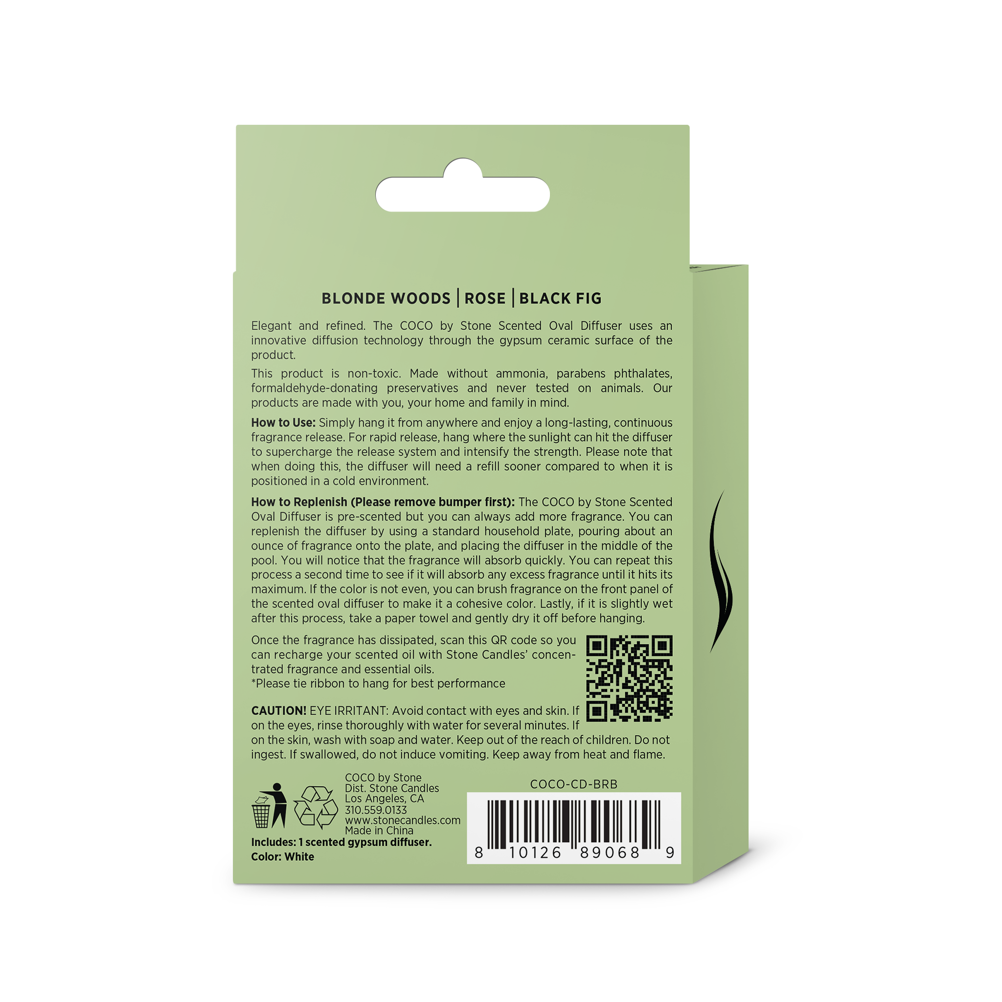 Scented Oval Diffuser (Blonde Woods | Rose | Black Fig)