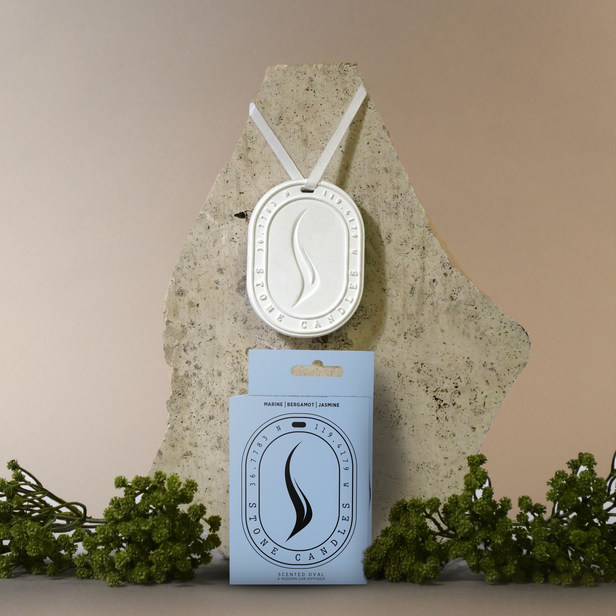 Scented Oval Diffuser (Marine | Bergamot | Jasmine)