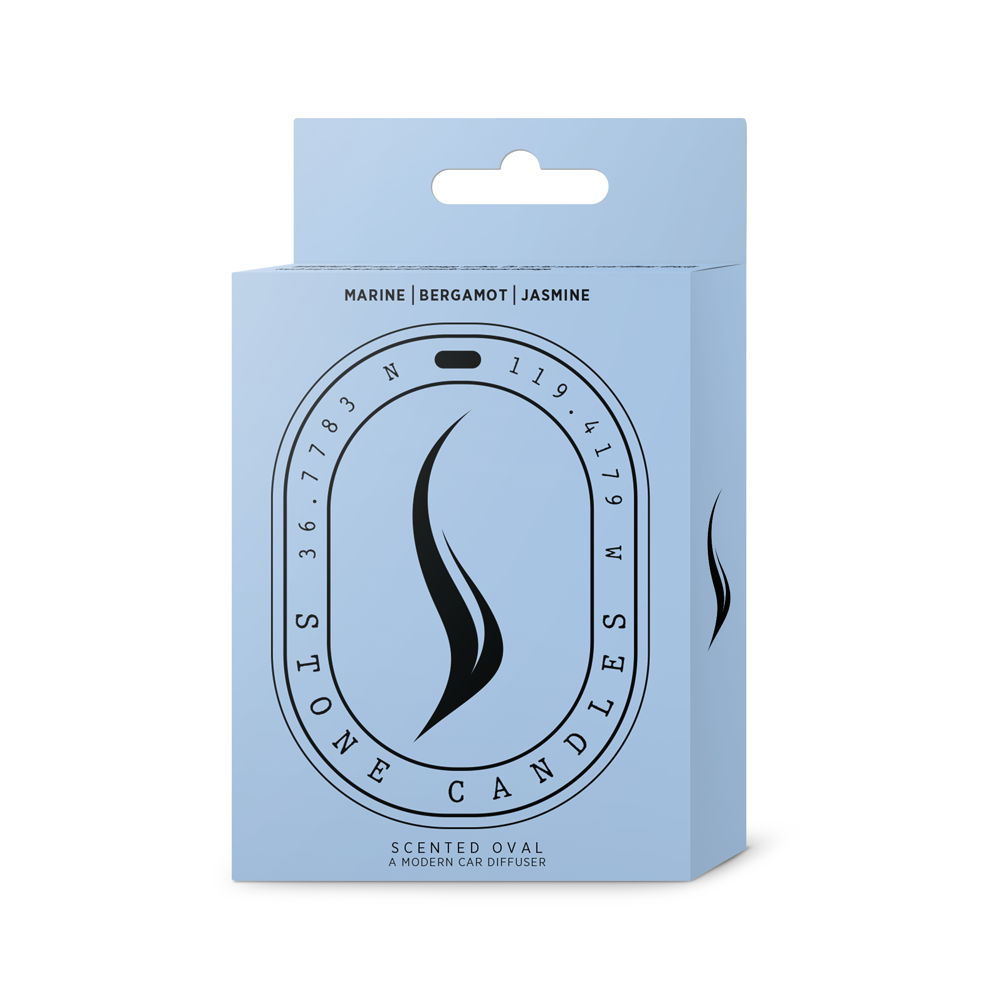 Scented Oval Diffuser (Marine | Bergamot | Jasmine)