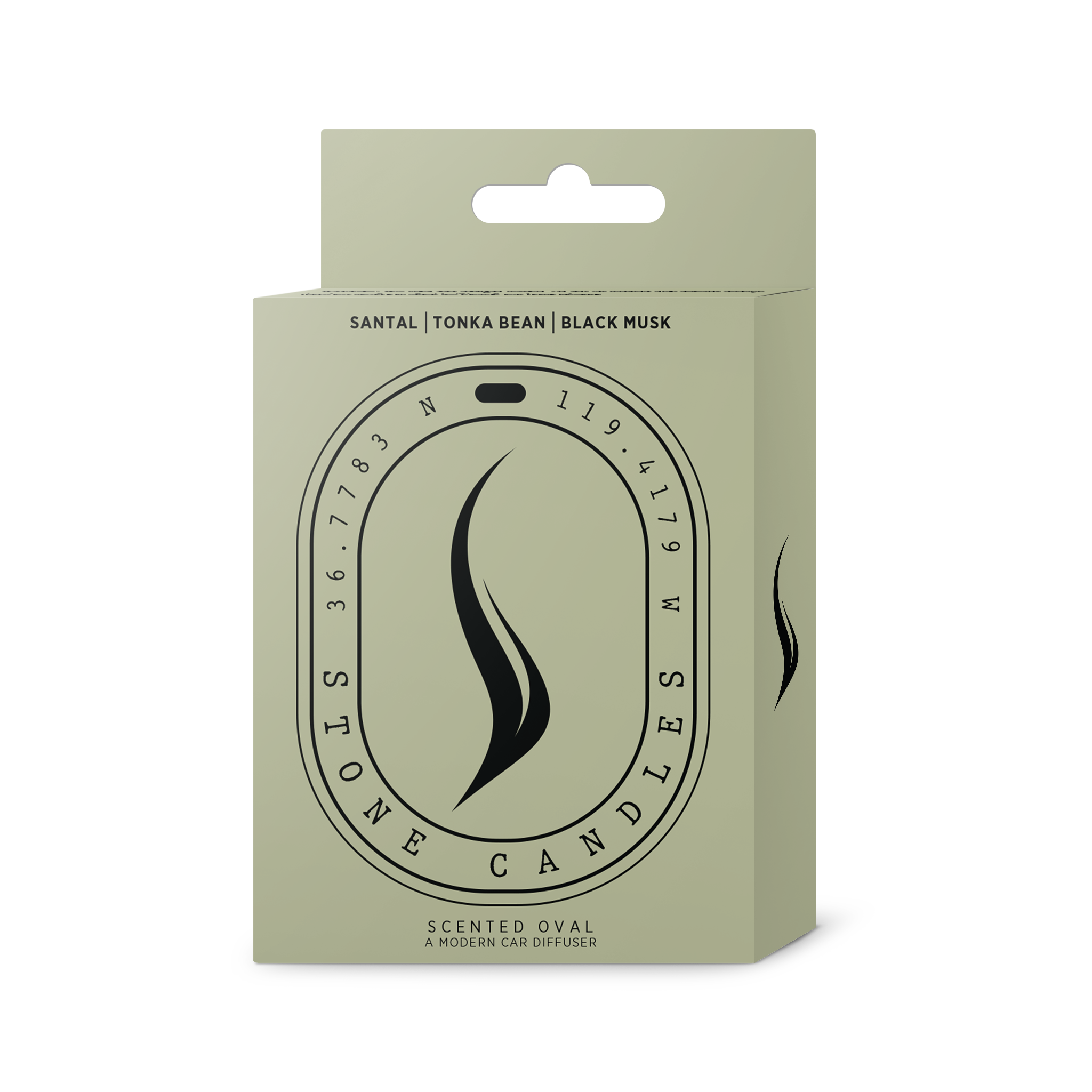 Scented Oval Diffuser (Santal | Tonka Bean | Black Musk)