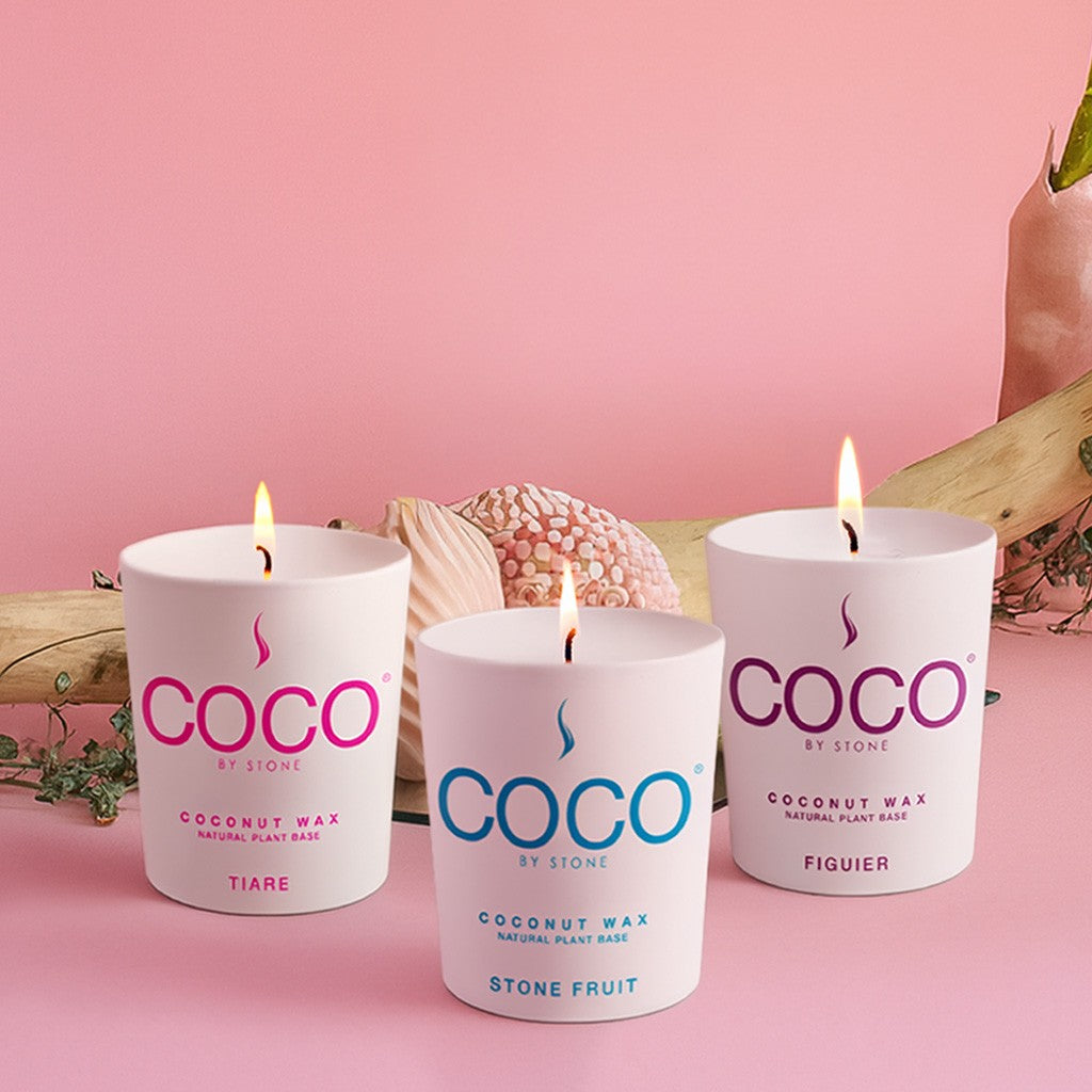 Natural Coconut Apricot Wax Candle