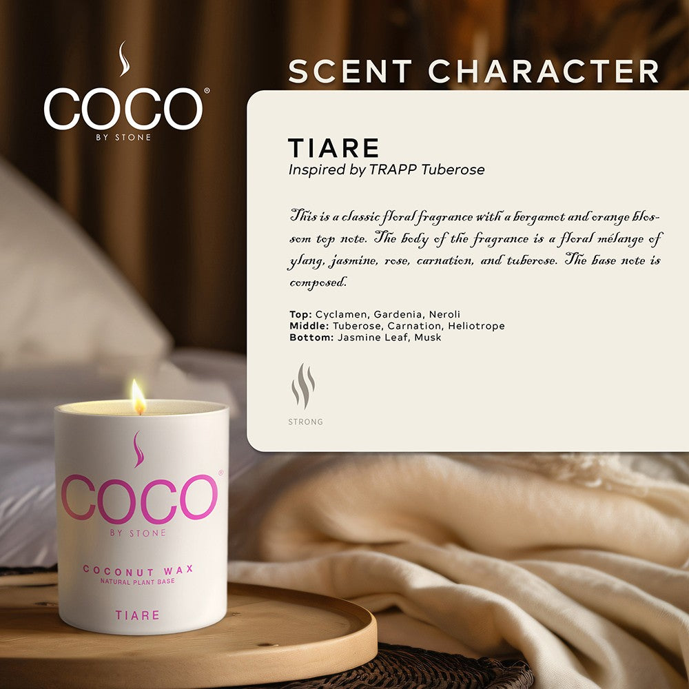 Tiare Natural Coconut Apricot Wax Candle