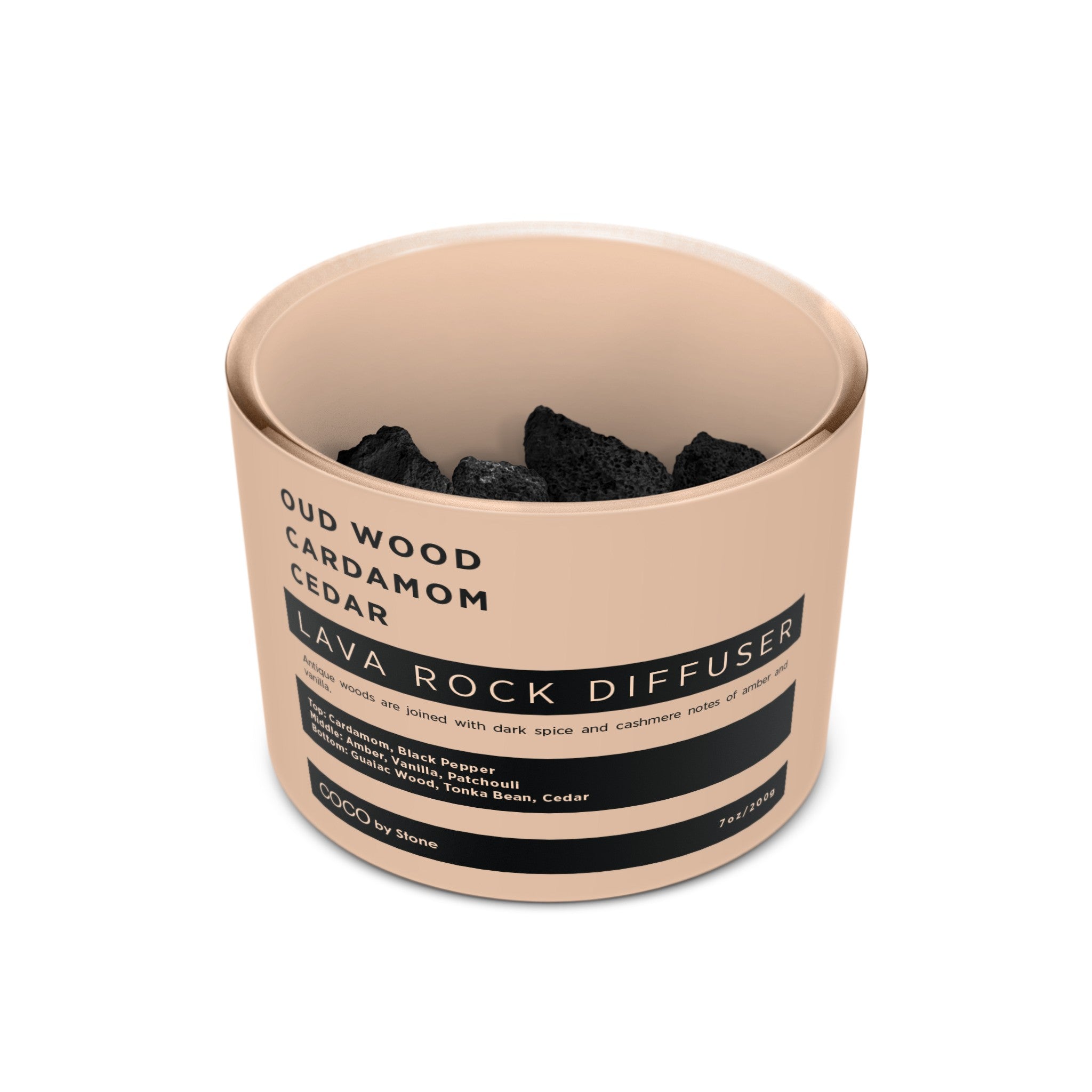 Lava Rock Diffuser with Oil Starter Pack (Oud Wood | Cardamom | Cedar)