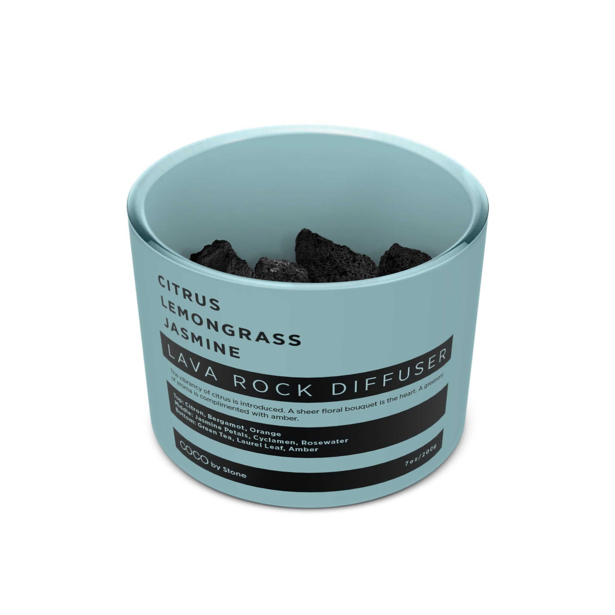 Lava Rock Diffuser with Oil Starter Pack (Citrus | Lemongrass | Jasmine)