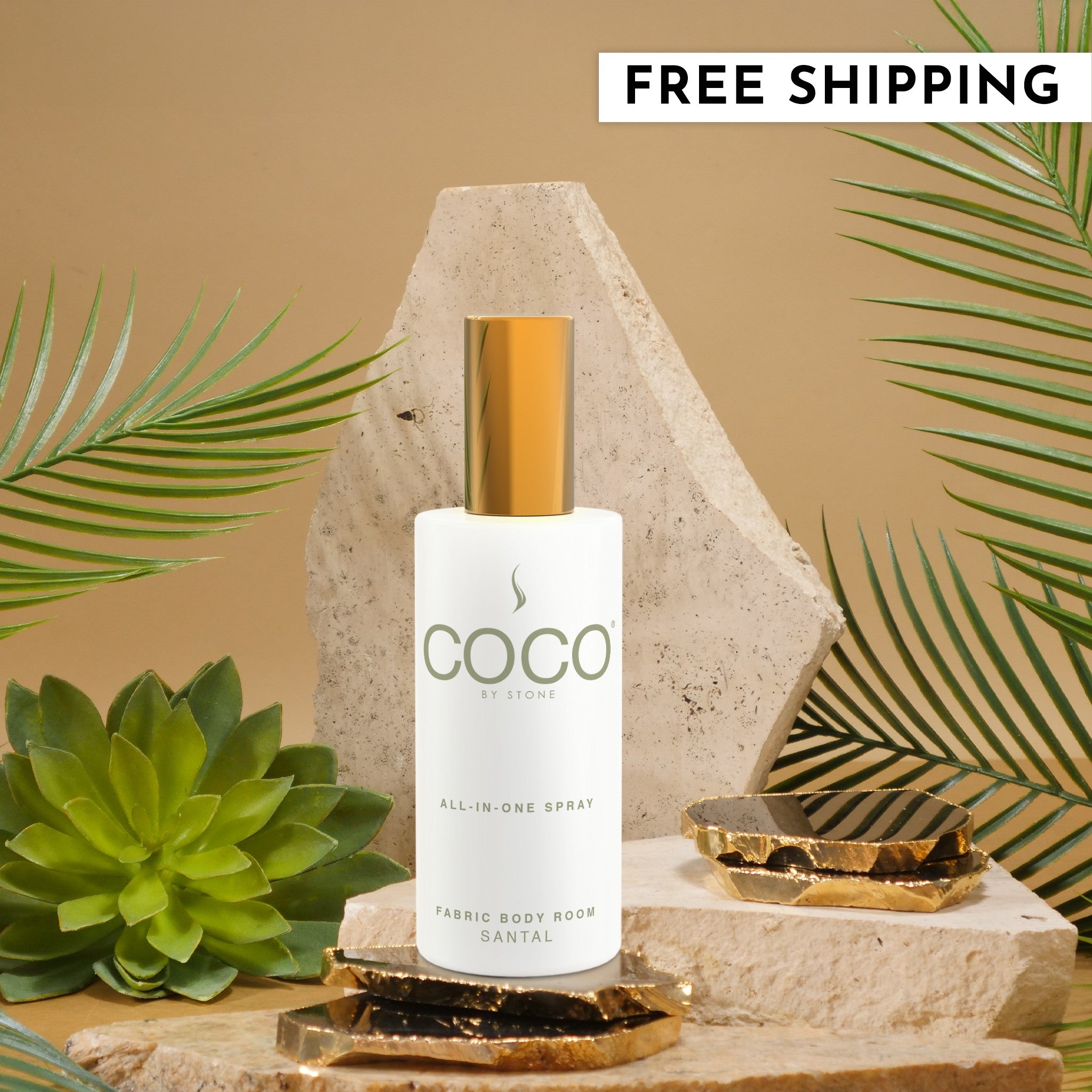 studio flora coconut palm room spray COCO by Stone All-In-One Spray Santal