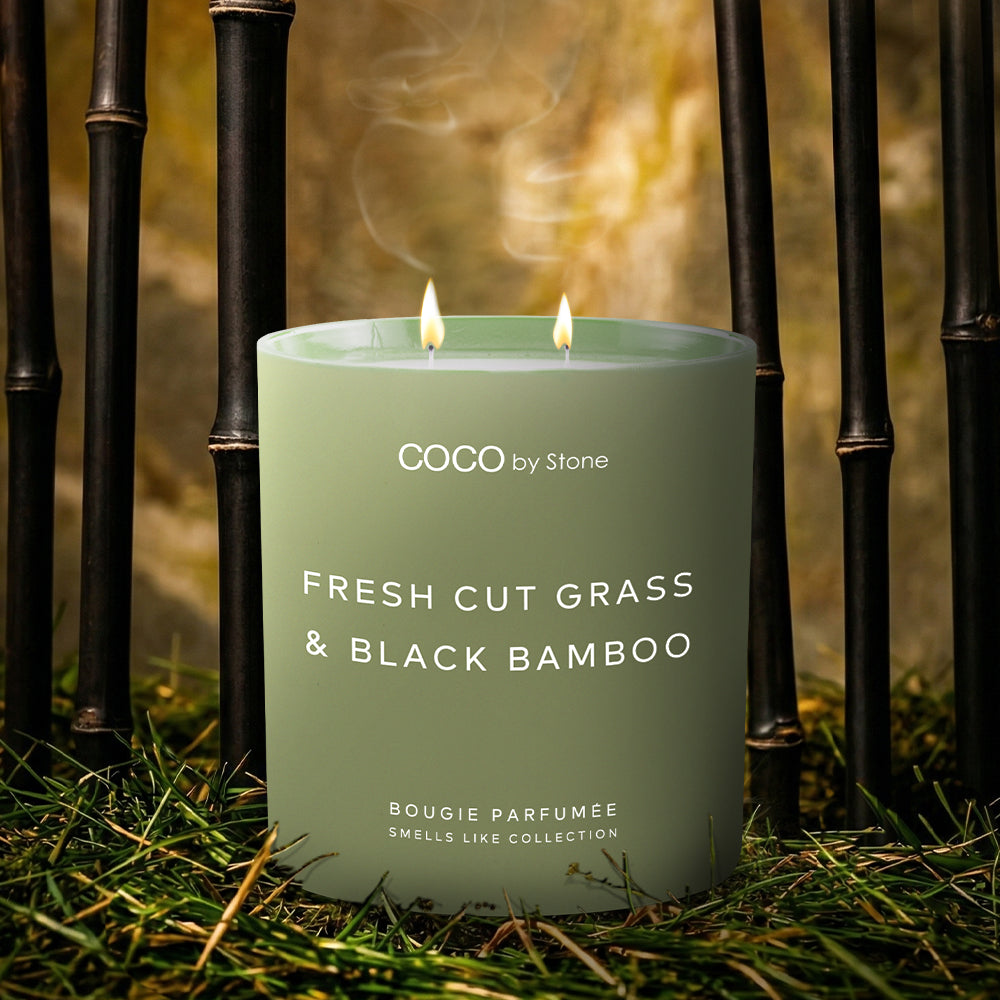 11oz Smells Like Fresh Cut Grass & Black Bamboo Candle