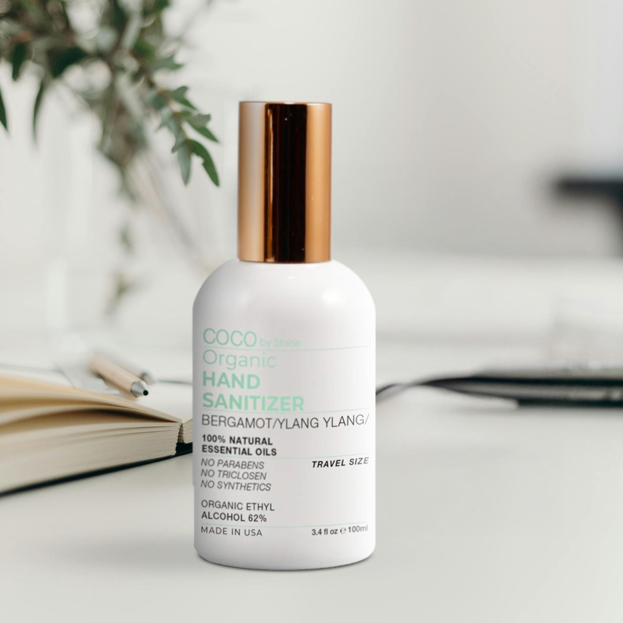 3.4oz Bergamot/Ylang Ylang Organic Hand Sanitizer