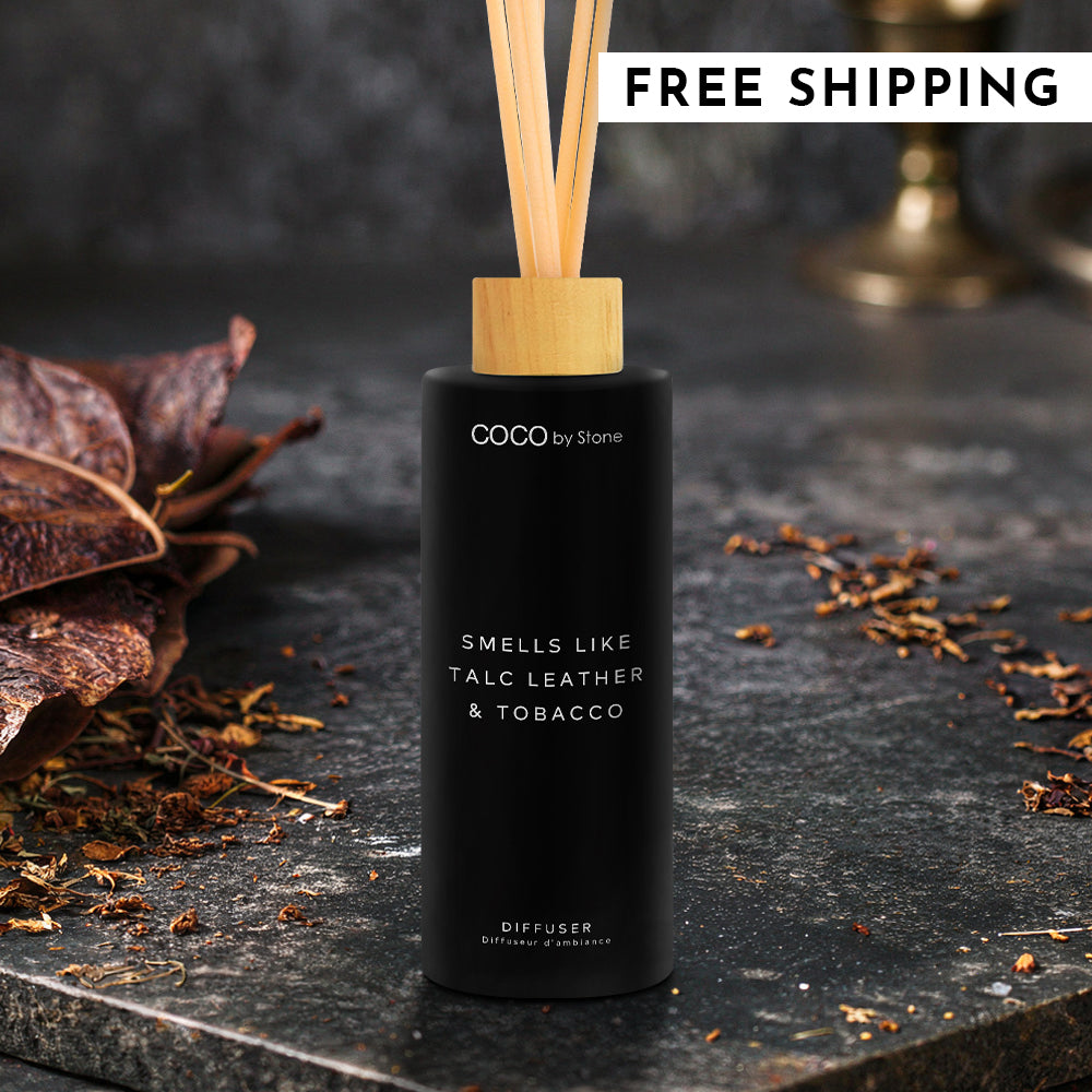 5oz Smells Like Talc Leather & Tobacco Reed Diffuser