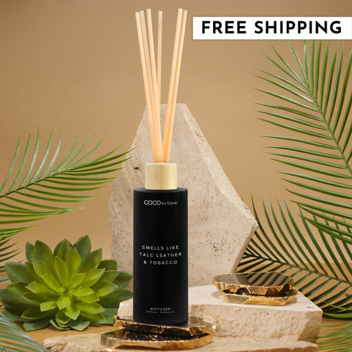 5oz Smells Like Talc Leather & Tobacco Reed Diffuser