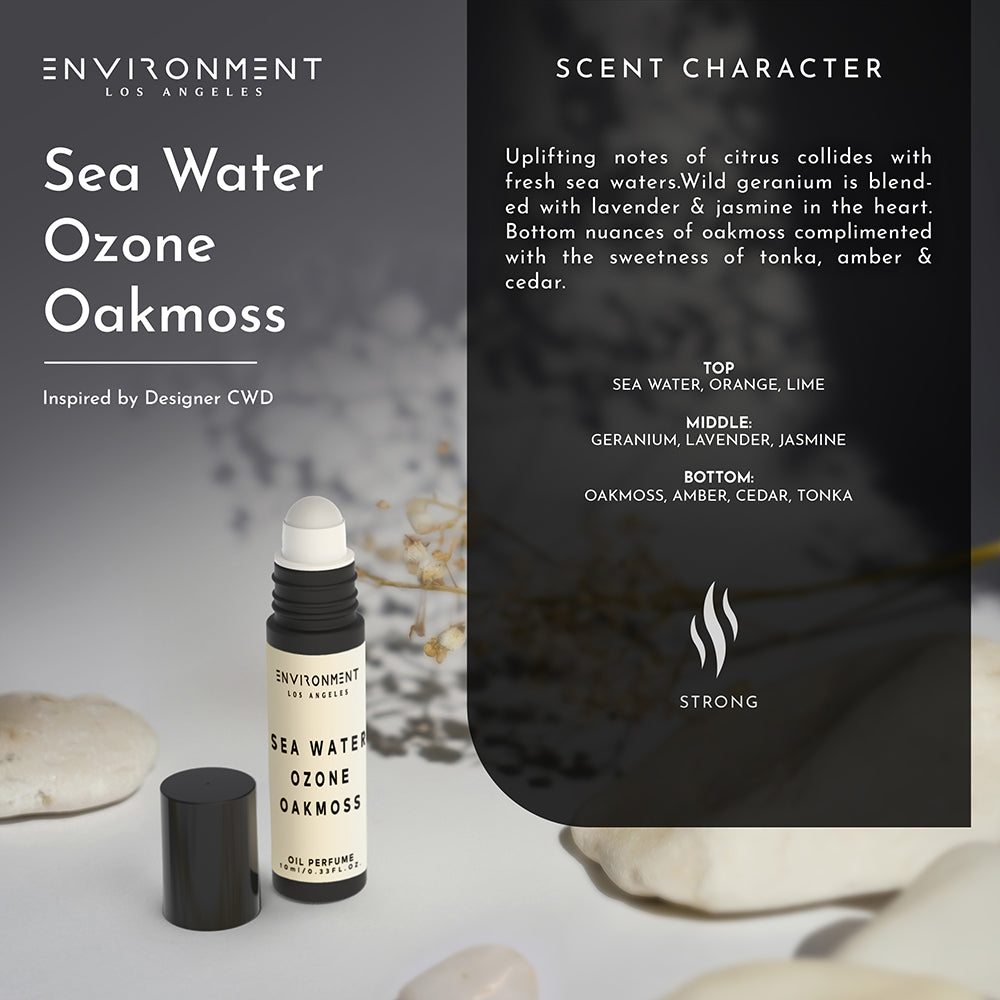 Sea Water | Ozone | Oakmoss Roll-on Oil Perfume (Inspired by Davidoff Cool Water®)