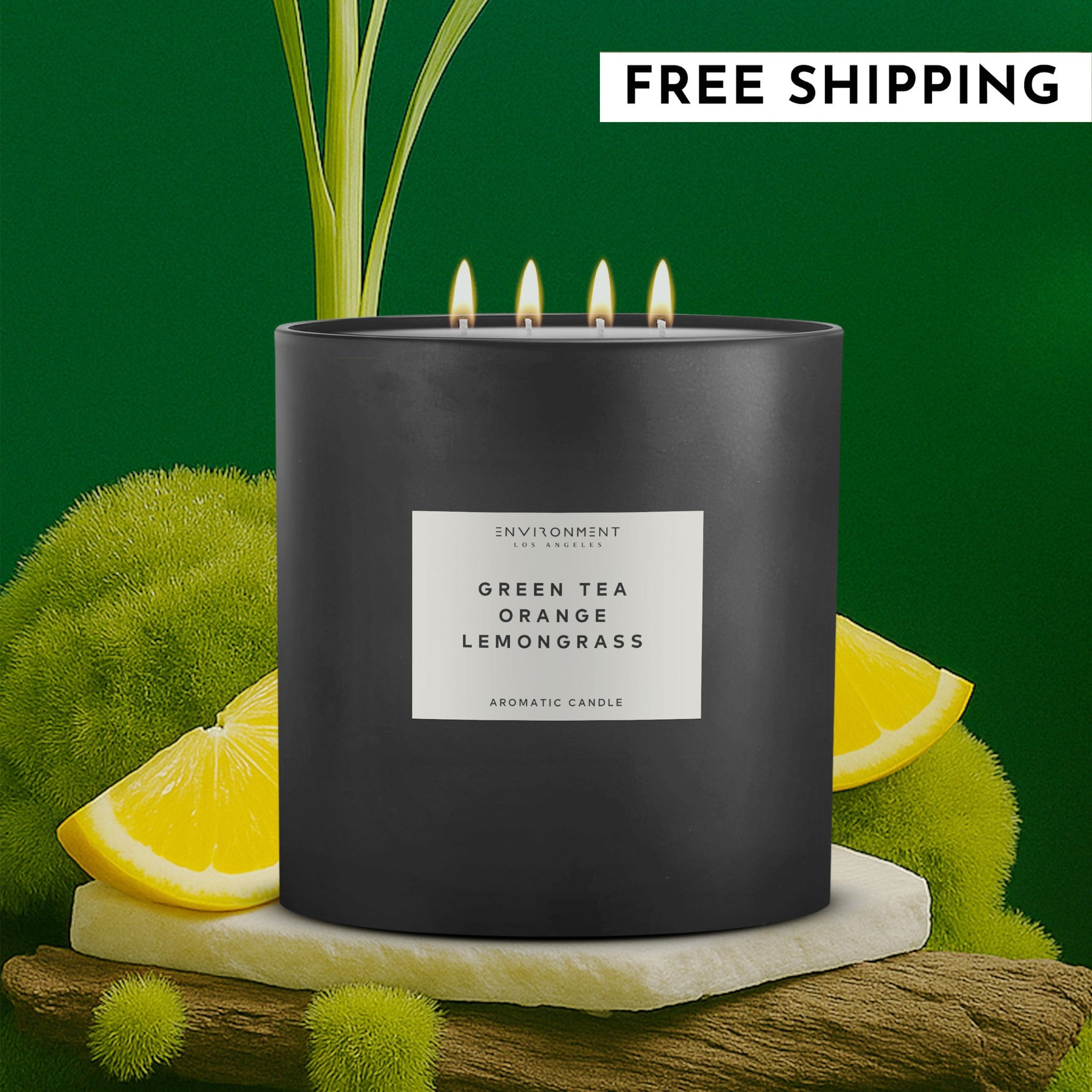 55oz Green Tea | Orange | Lemongrass Candle (Inspired by Delano Beach Club Hotel®)