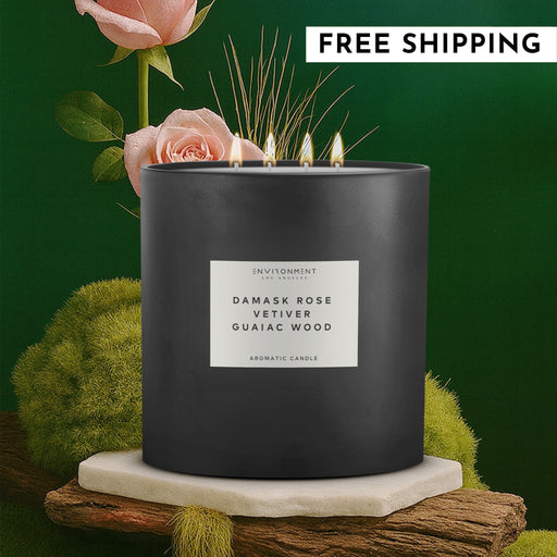55oz Damask Rose | Vetiver | Guaiac Wood Candle (Inspired by Le Labo Rose 31® and Fairmont Hotel®)