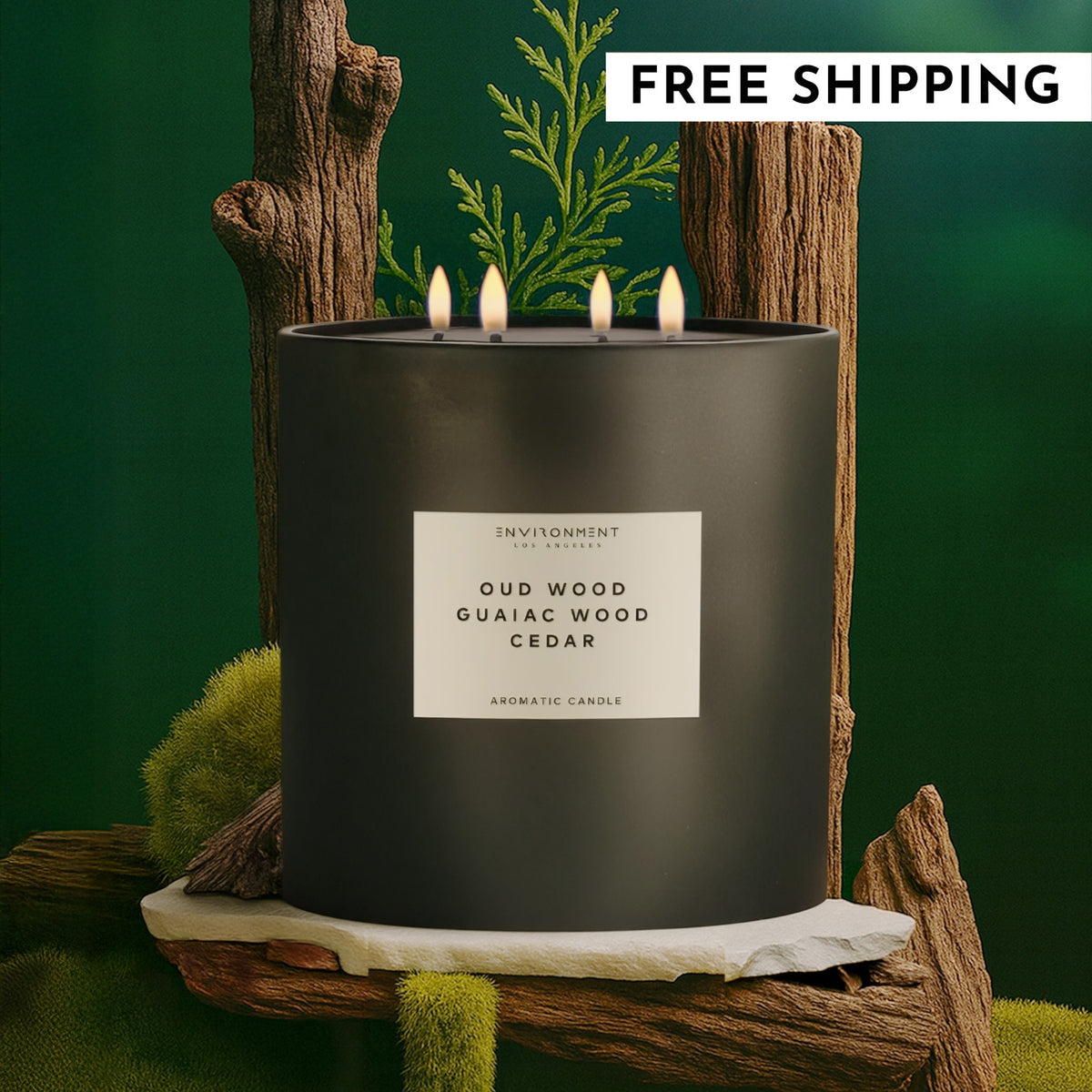 55oz Oud Wood | Guaiac Wood | Cedar Candle (Inspired by Tom Ford