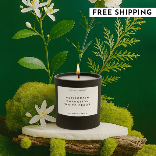 8oz Petitgrain | Carnation | White Cedar Candle (Inspired by YSL L'Homme®)