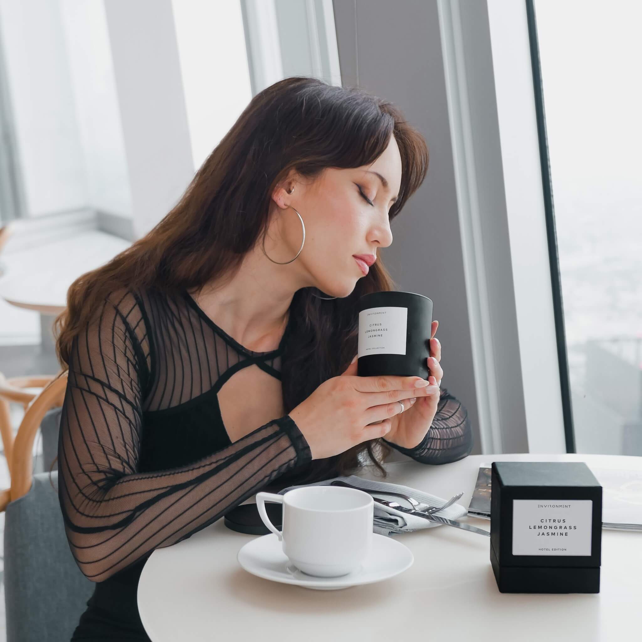 8oz Muguet | Cyclamen | Tonka Bean Candle with Lid and Box (Inspired by YSL Libre®)