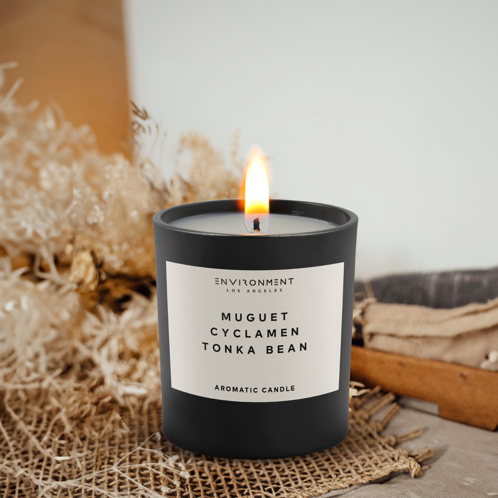 8oz Muguet | Cyclamen | Tonka Bean Candle with Lid and Box (Inspired by YSL Libre®)