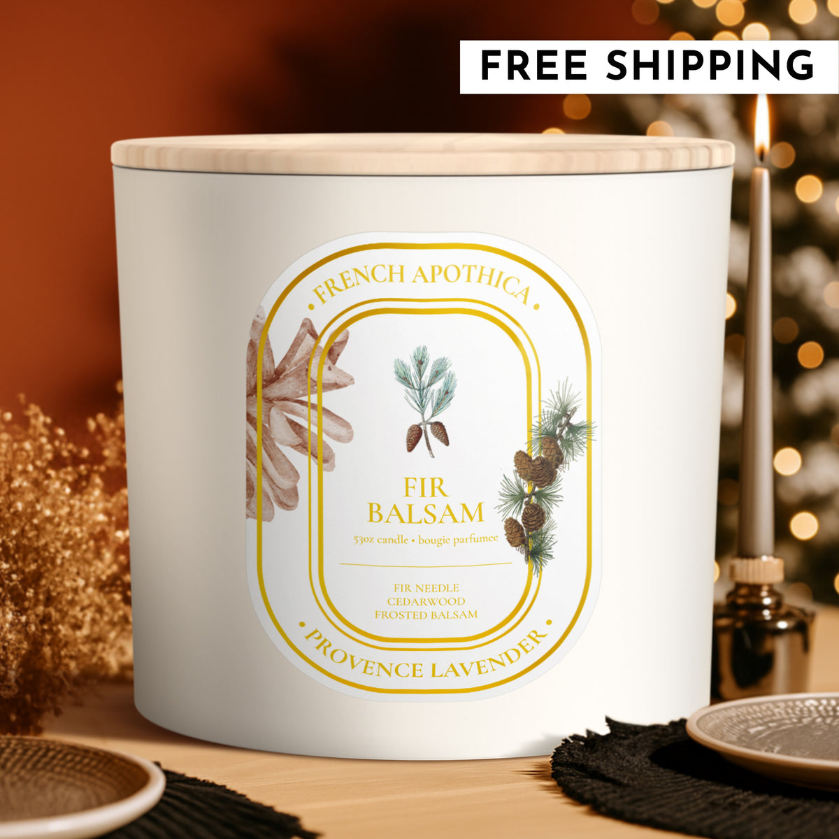 53oz French Apothica Fir Balsam Candle