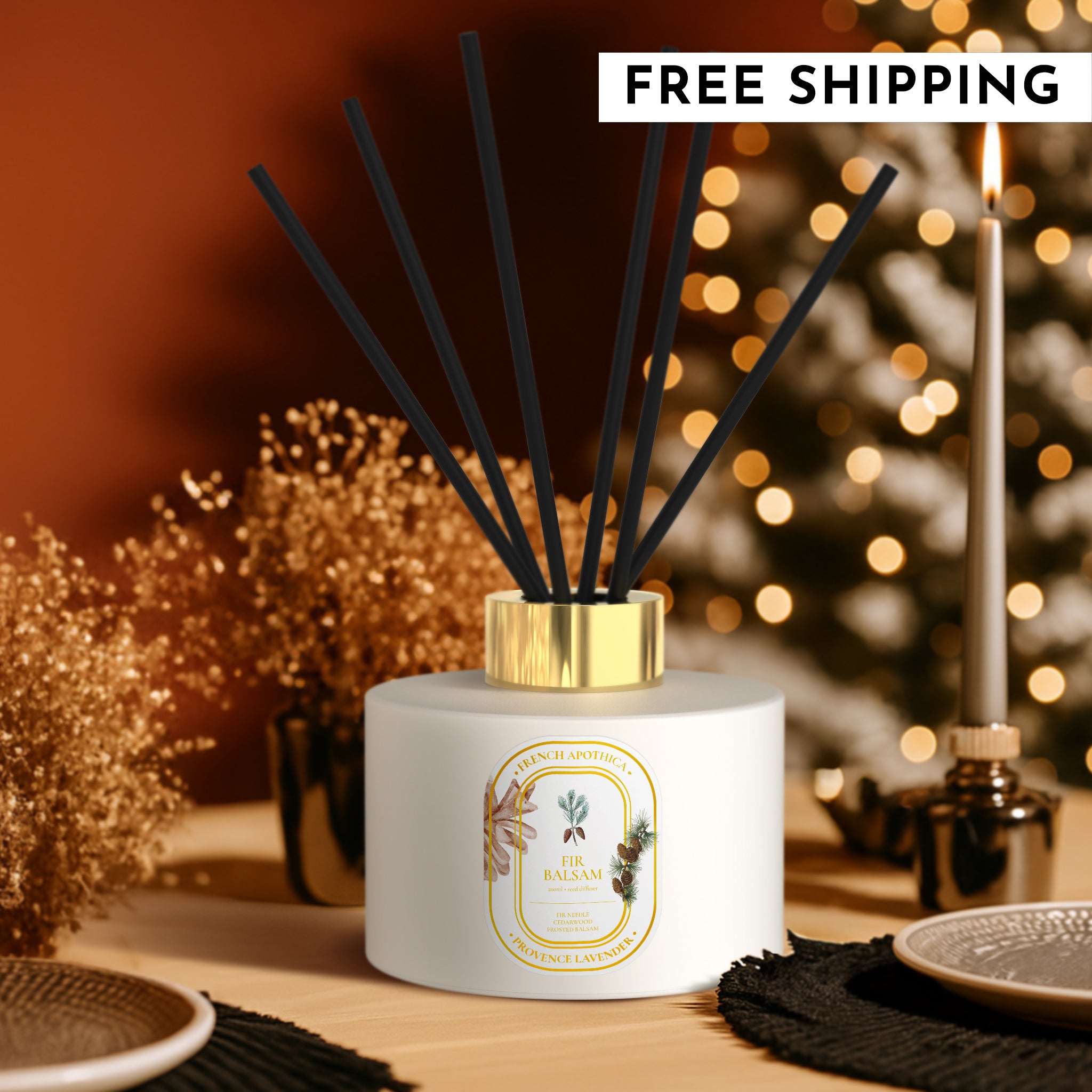 200ml French Apothica Fir Balsam Diffuser