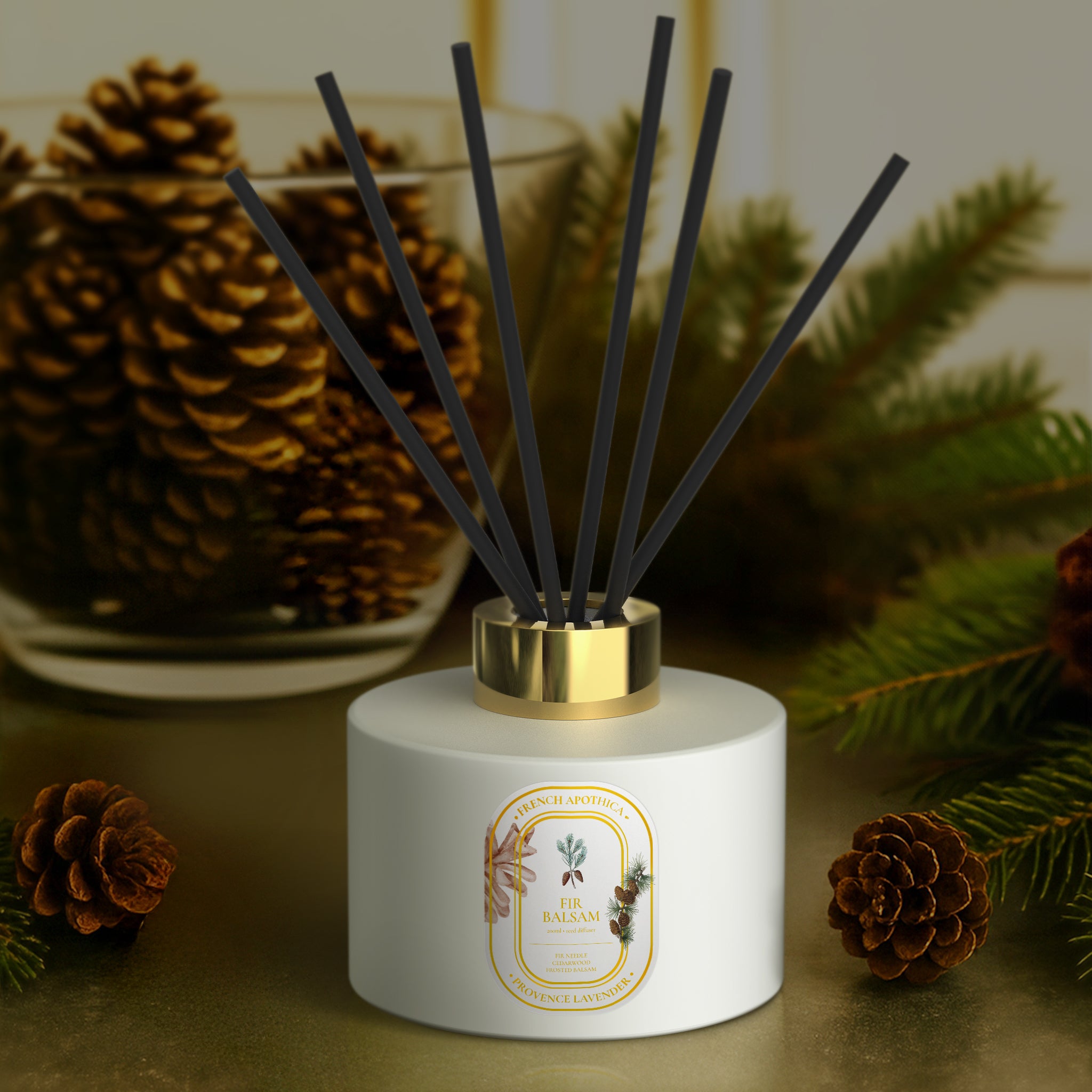 200ml French Apothica Fir Balsam Diffuser