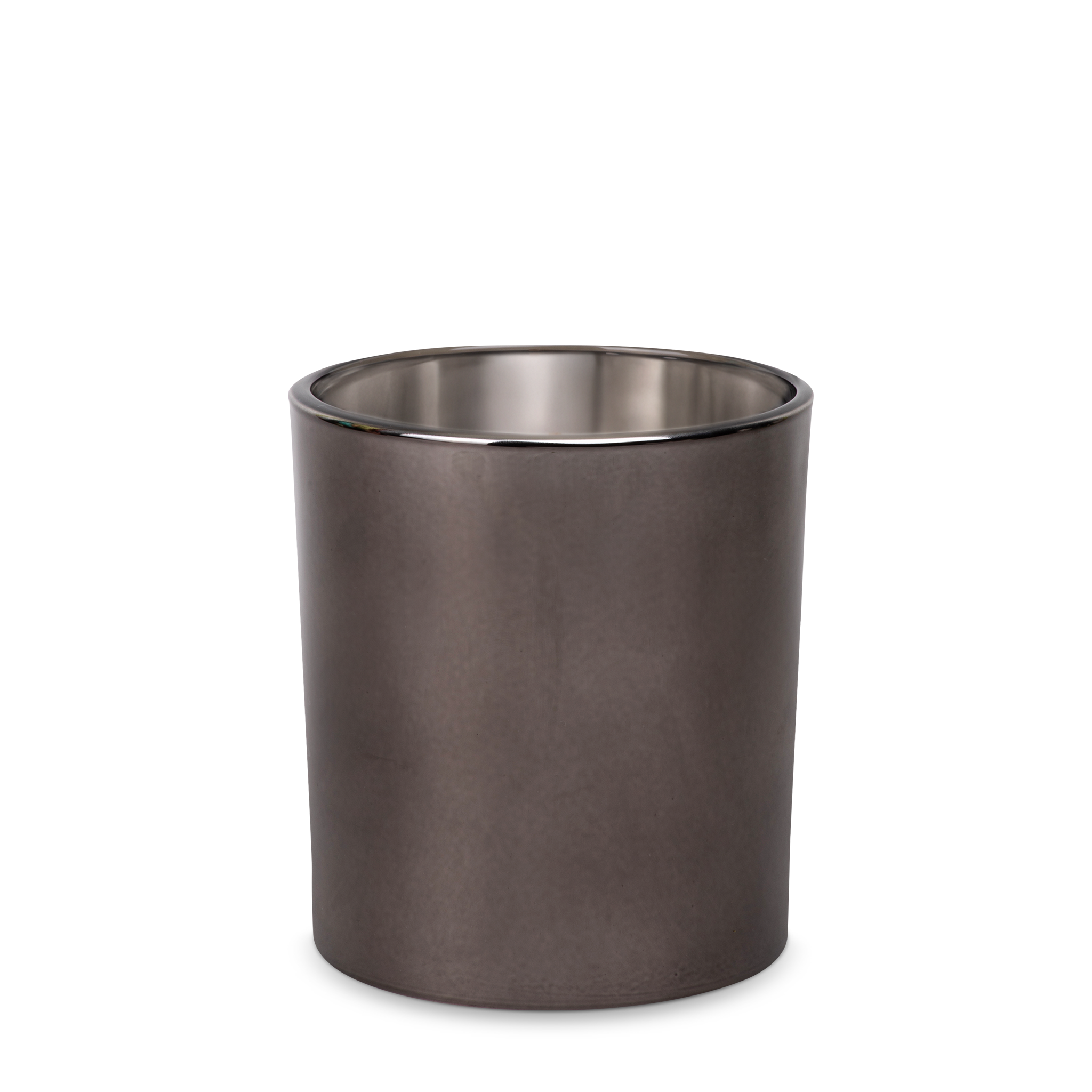 Stonecandles-Supplies-Heavy-Rocks-Glass-Smokey-Grey-Electroplate-8oz