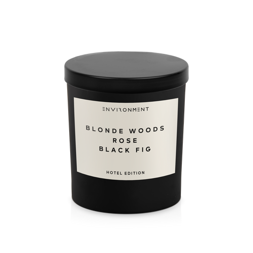 8oz Blonde Woods | Rose | Black Fig Candle with Lid and Lid and Box (Inspired by The EDITION Hotel®)