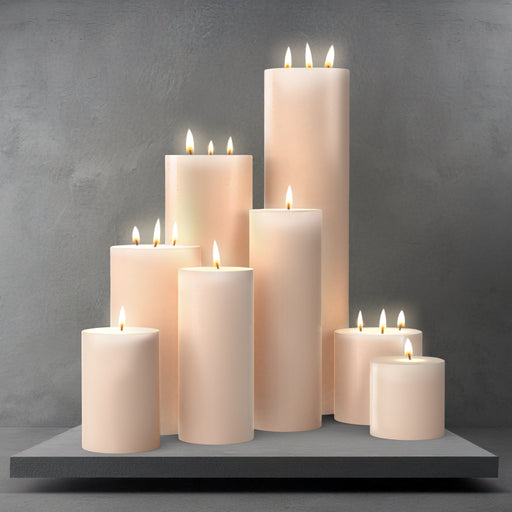 Ivory Pillar Candles