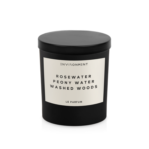 8oz Rosewater | Peony Water | Washed Woods Candle with Lid and Box (Inspired by d'Issey Miyake®)
