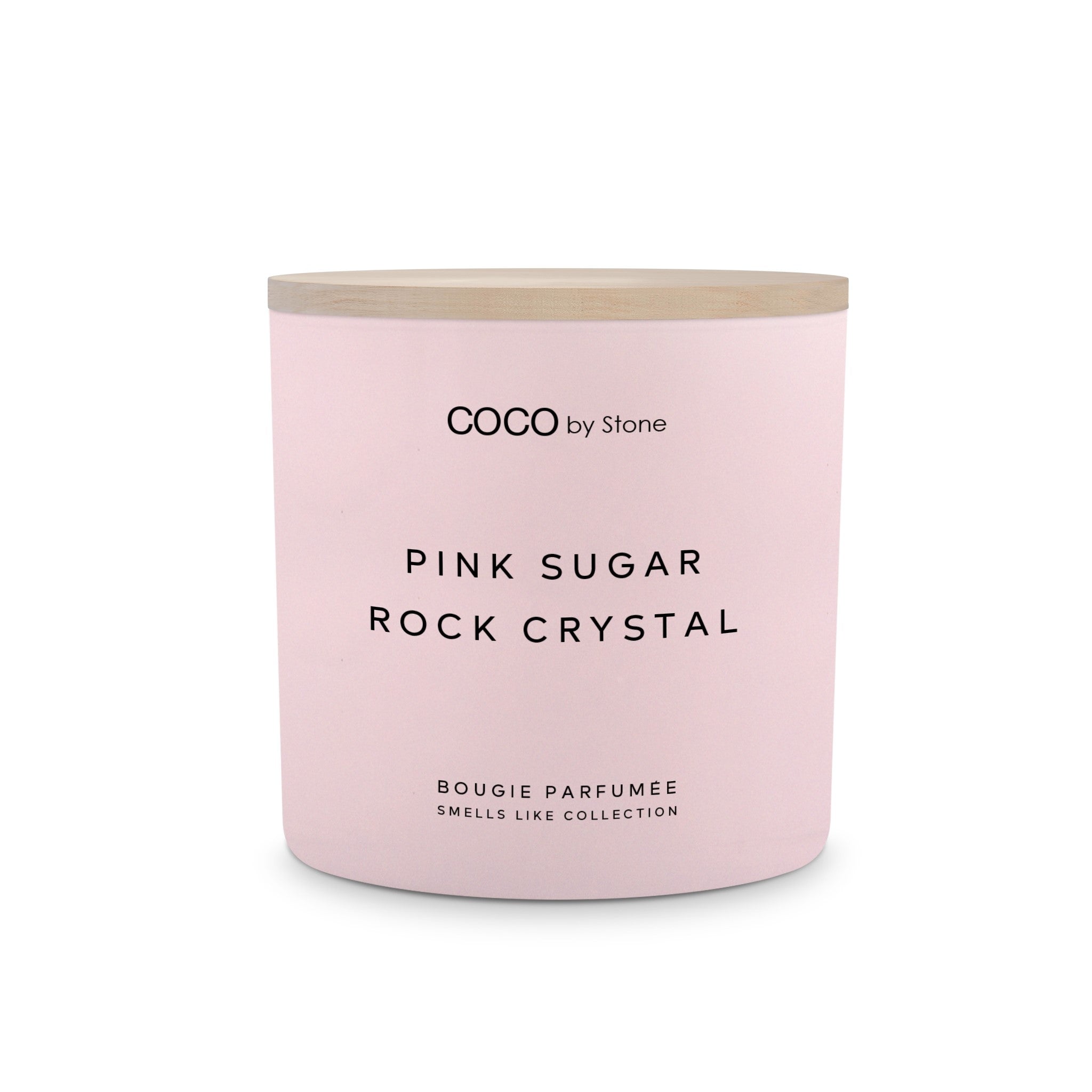 15oz Smells Like Pink Sugar Rock Crystal Candle