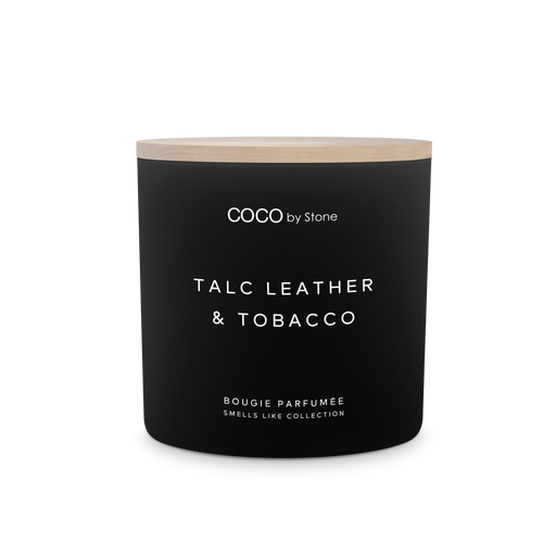 15oz Smells Like Talc Leather & Tobacco Candle