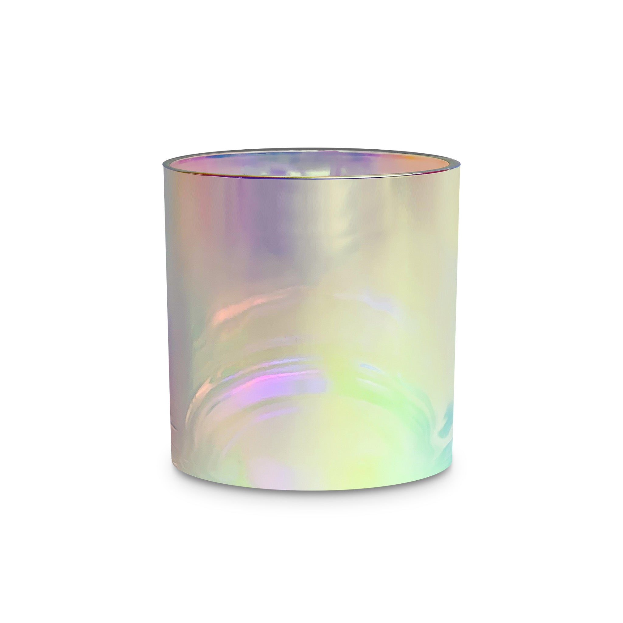 Holographic Electroplate Heavy Rocks Candle Glass — Stone Candles