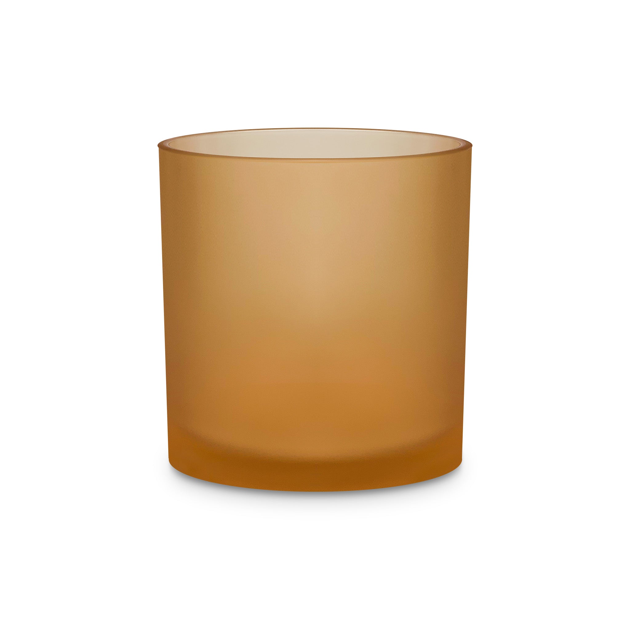Coral Frost Heavy Rocks Candle Glass