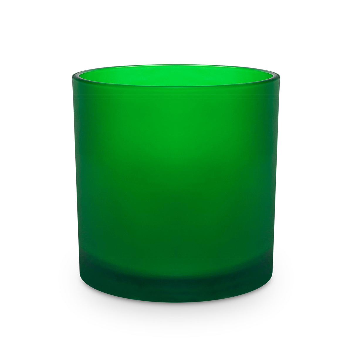 Emerald Frost Heavy Rocks Candle Glass — Stone Candles