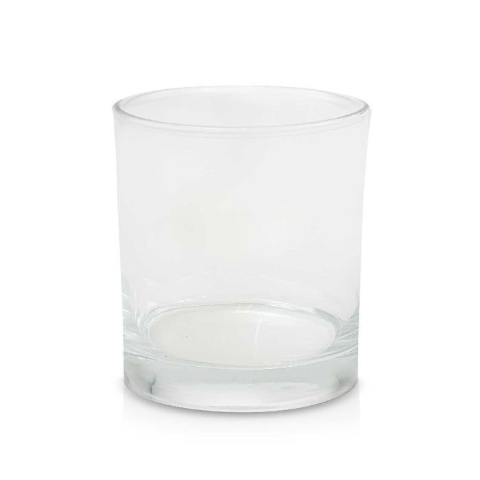 Clear Heavy Rocks Candle Glass (Old)