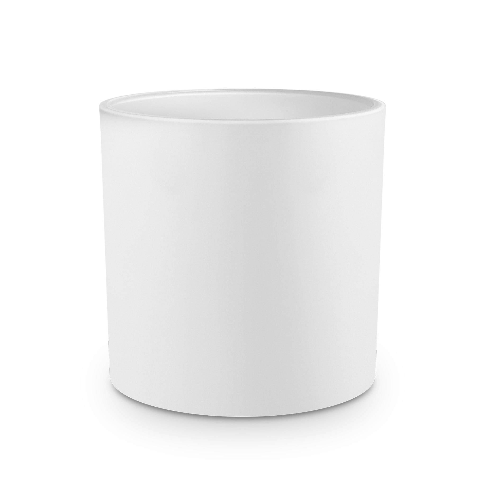 Matte White Straight Sided Tumbler Candle Jars