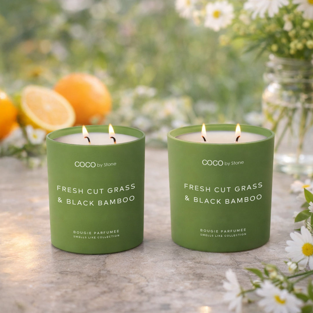 11oz Smells Like Fresh Cut Grass & Black Bamboo Candle