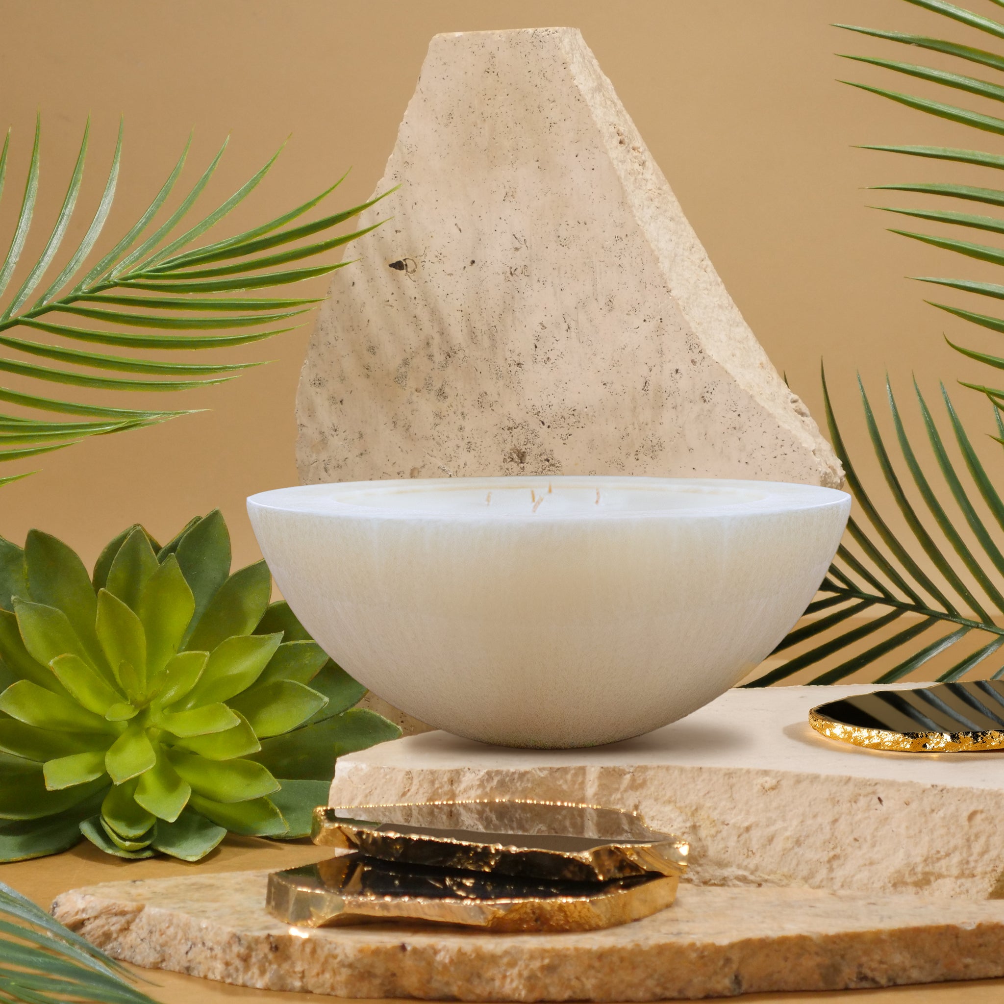 36cm x 15cm Crystal Bowl Candle