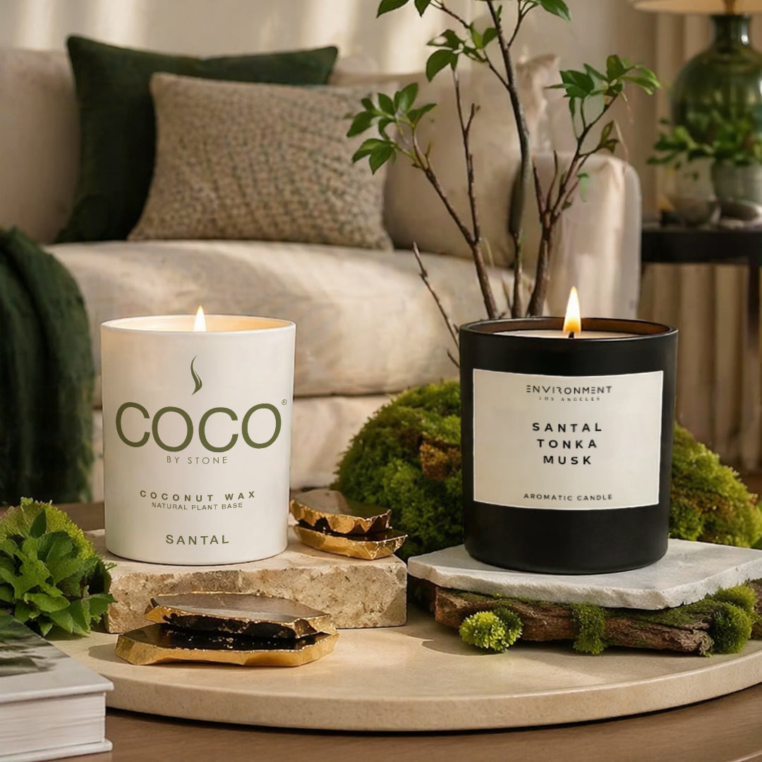Santal Natural Coconut Apricot Wax Candle
