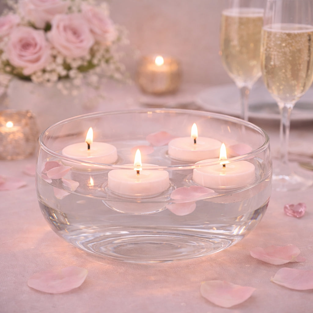 White Floater Candles