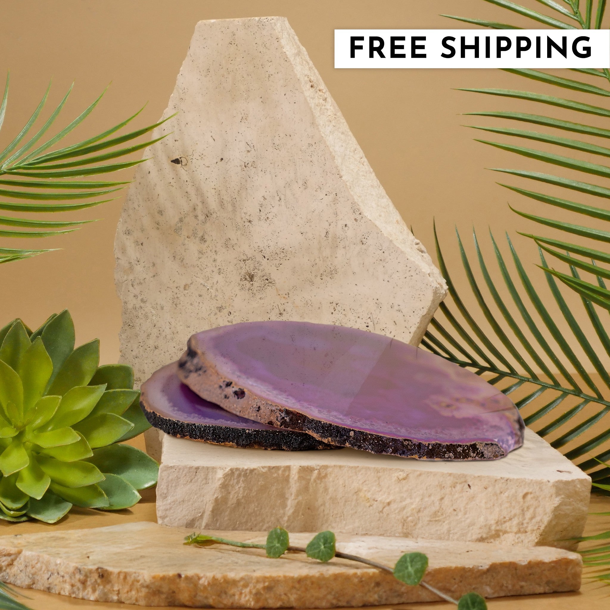 Purple Agate Coaster