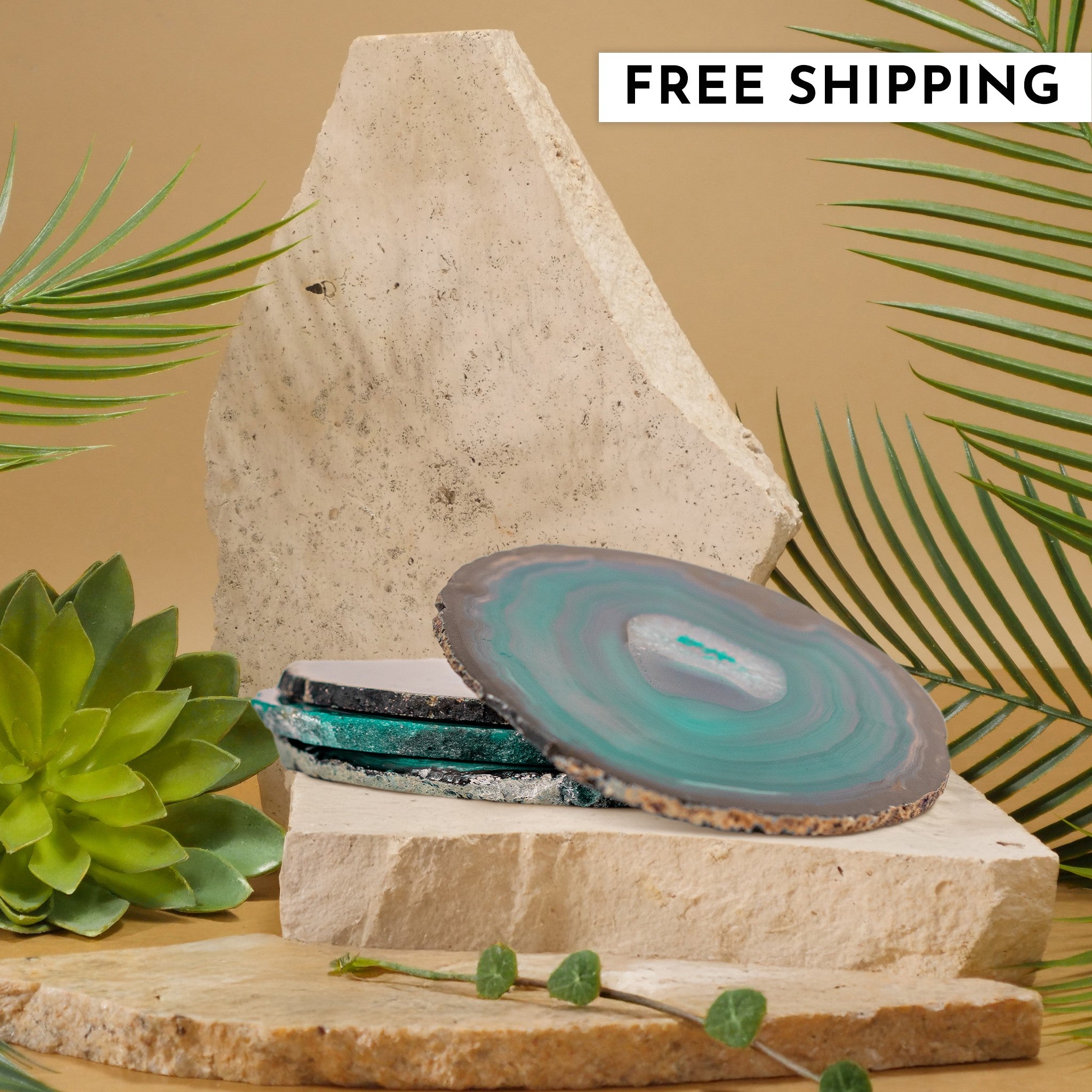 Turquoise Agate Coaster