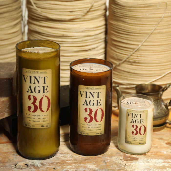 Everyday Reclaimed Bottle Candles