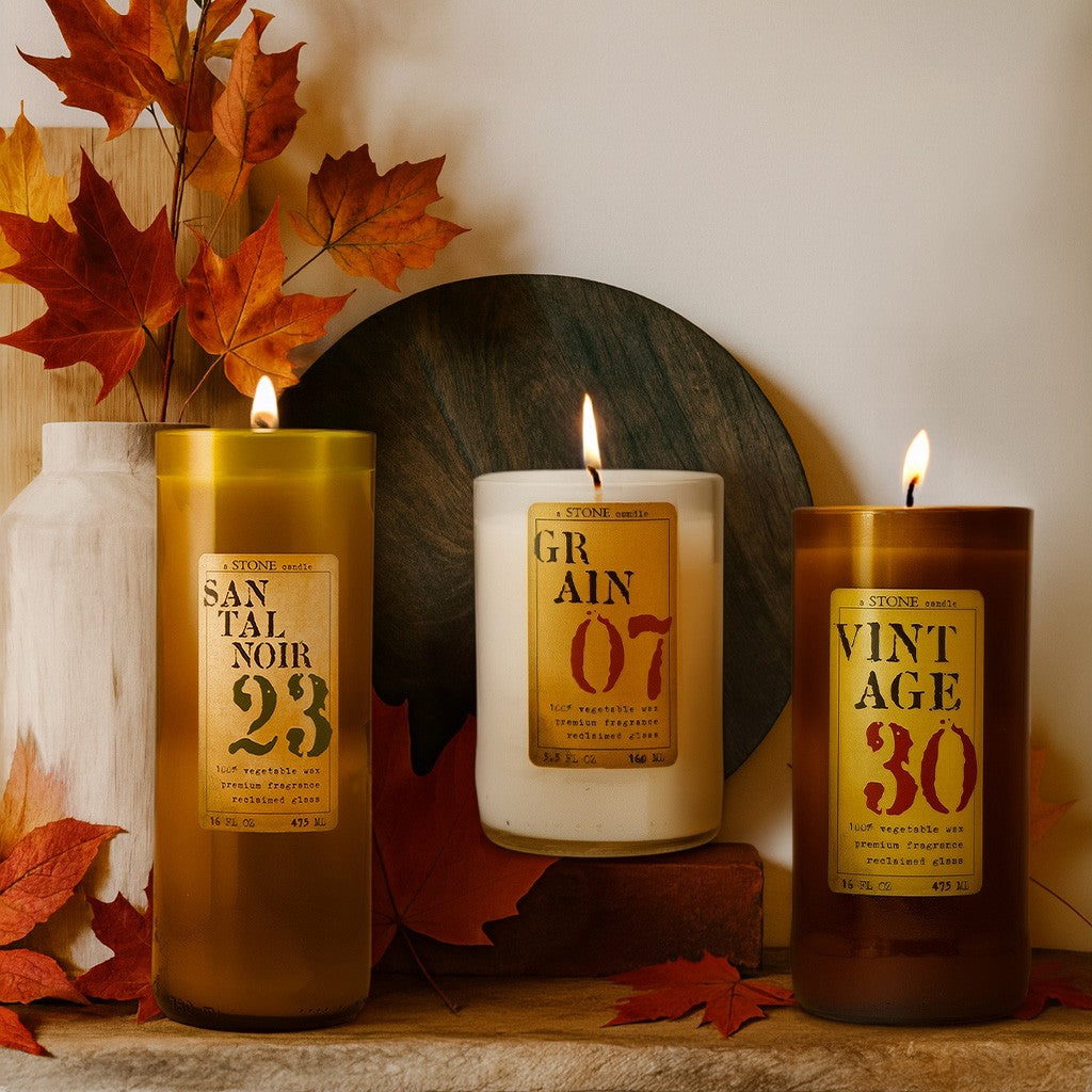 Everyday Reclaimed Bottle Candles