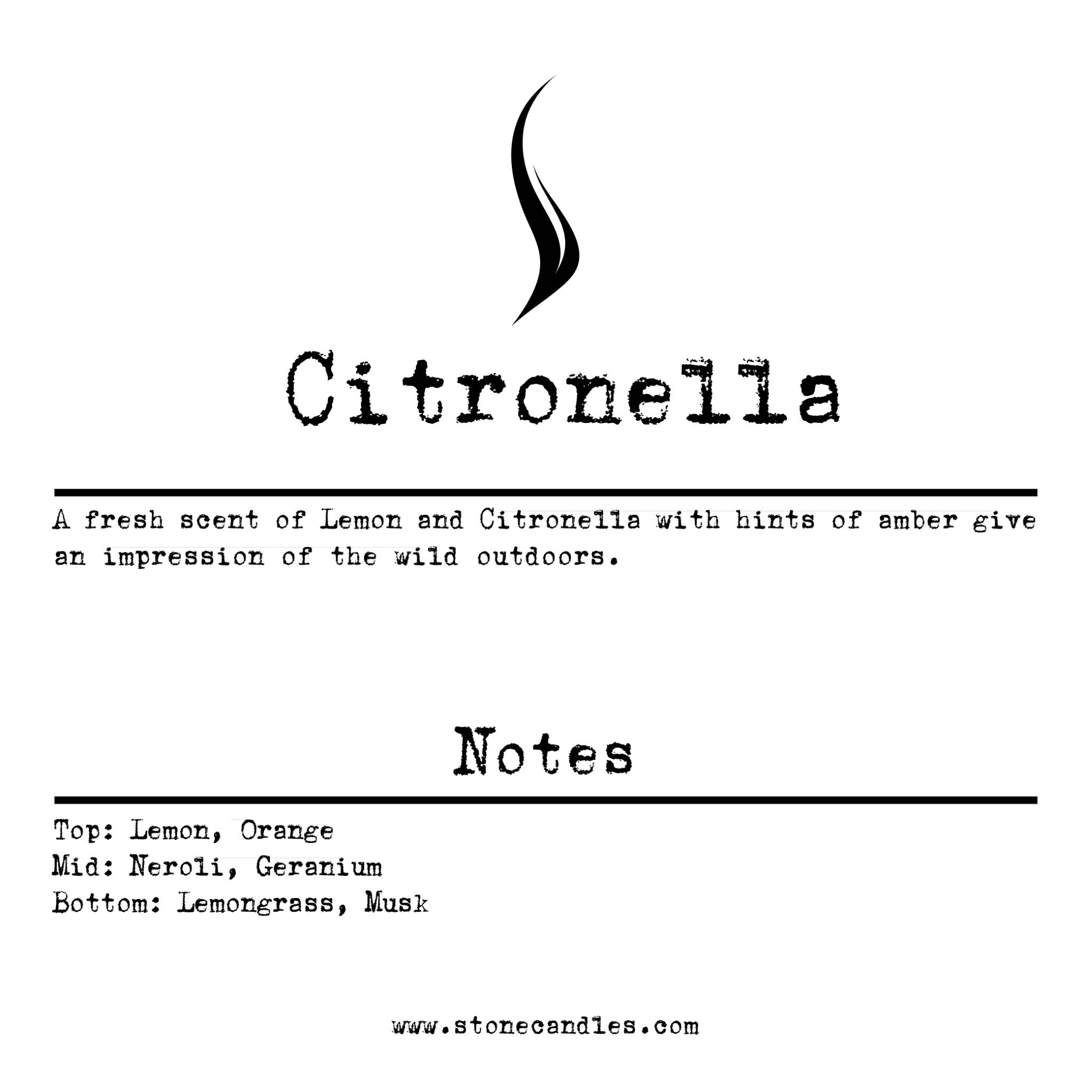 Citronella (Essential Oil) Sample Scent Strip