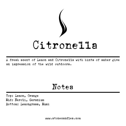 Citronella (Essential Oil) Sample Scent Strip