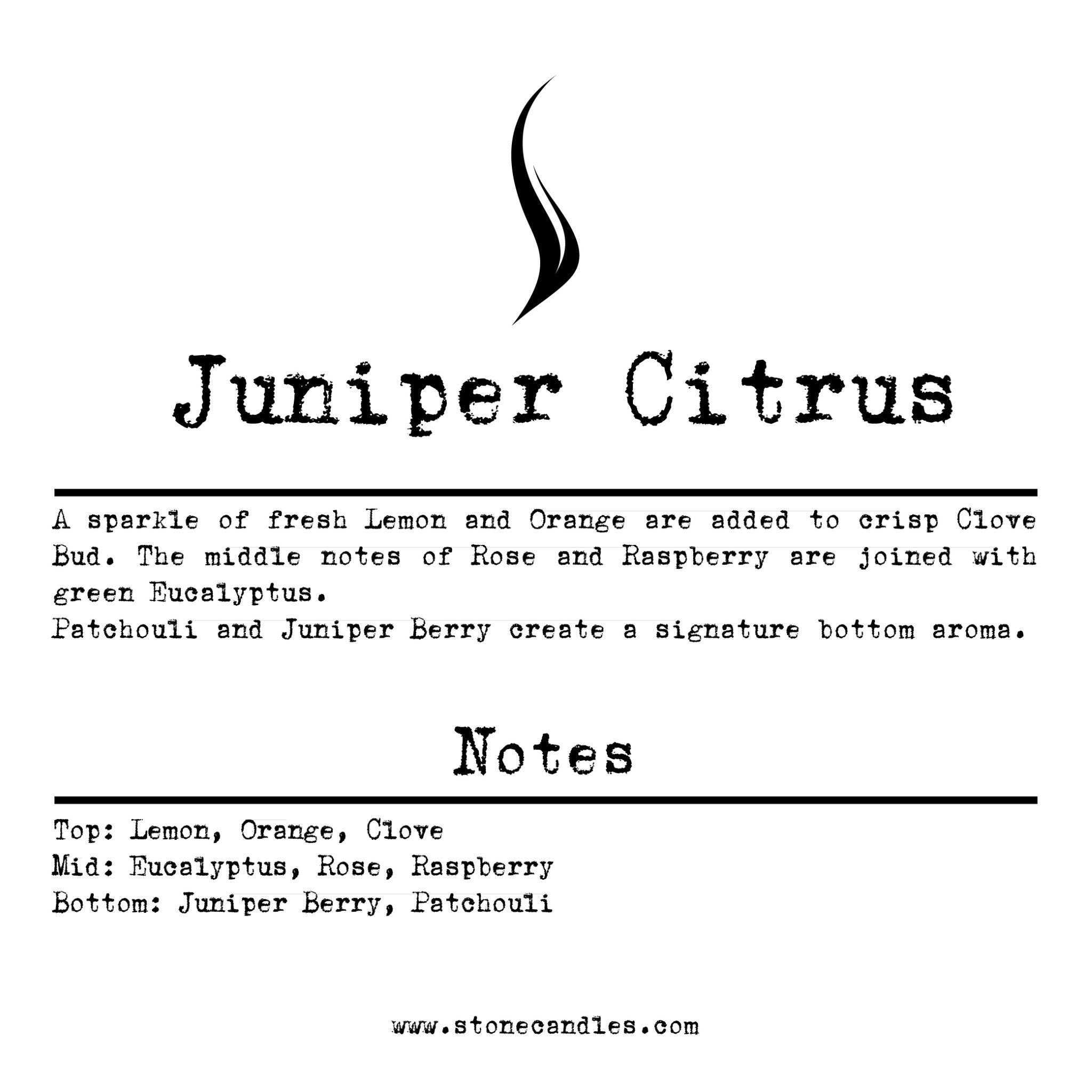 Juniper Citrus (Natural Fragrance) Sample Scent Strip
