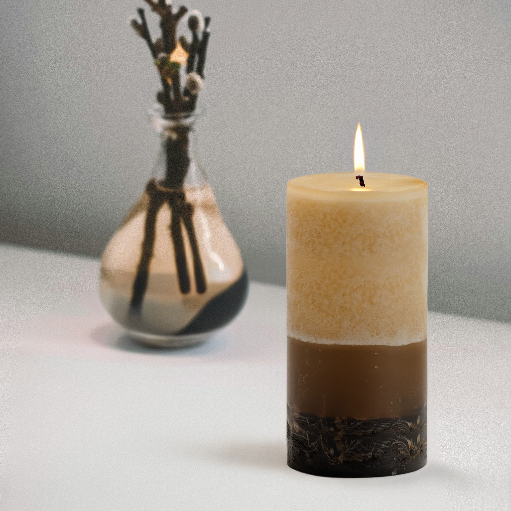 Peony Plum Cucumber Pillar Candles